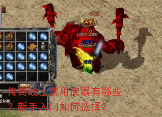 传奇战士常用武器有哪些?新手入门如何选择? 传奇战士常用武器有哪些?新手入门如何选择?