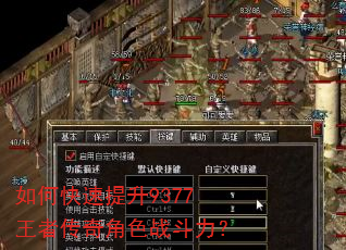 如何快速提升9377王者传奇角色战斗力? 如何快速提升9377王者传奇角色战斗力?