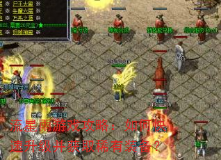 流星雨游戏攻略:如何快速升级并获取稀有装备? 流星雨游戏攻略:如何快速升级并获取稀有装备?