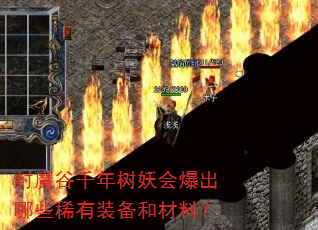 封魔谷千年树妖会爆出哪些稀有装备和材料? 封魔谷千年树妖会爆出哪些稀有装备和材料?