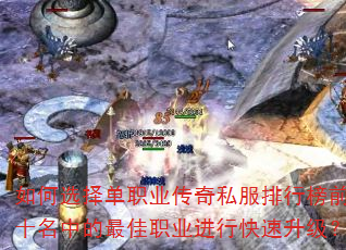 如何选择单职业传奇私服排行榜前十名中的最佳职业进行快速升级? 如何选择单职业传奇私服排行榜前十名中的最佳职业进行快速升级?